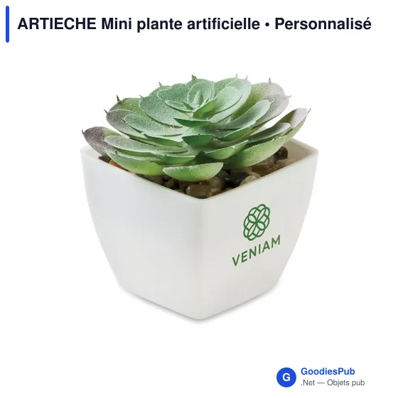 Mini plante artificielle personnalisable ARTIECHE avec logo - Image 4