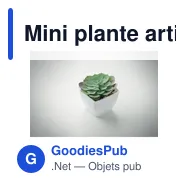 Mini plante artificielle personnalisable ARTIECHE avec logo - Miniature 5