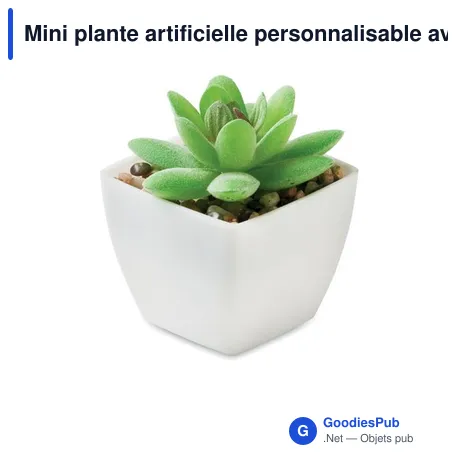 Mini plante artificielle personnalisable avec logo - ARTIGRAP