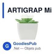 Mini plante artificielle personnalisable avec logo - ARTIGRAP - Miniature 2