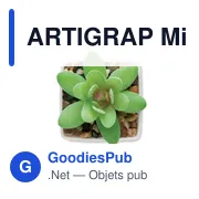 Mini plante artificielle personnalisable avec logo - ARTIGRAP - Miniature 3