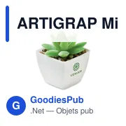 Mini plante artificielle personnalisable avec logo - ARTIGRAP - Miniature 4