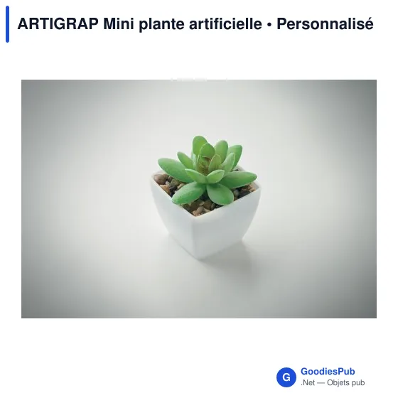Mini plante artificielle personnalisable avec logo - ARTIGRAP - Image 5