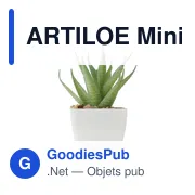 Mini plante artificielle personnalisable ARTILOE pour décoration d'intérieuravec logo - Miniature 2