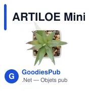 Mini plante artificielle personnalisable ARTILOE pour décoration d'intérieuravec logo - Miniature 3