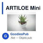 Mini plante artificielle personnalisable ARTILOE pour décoration d'intérieuravec logo - Miniature 4