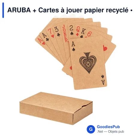 ARUBA + Cartes à jouer papier recyclé