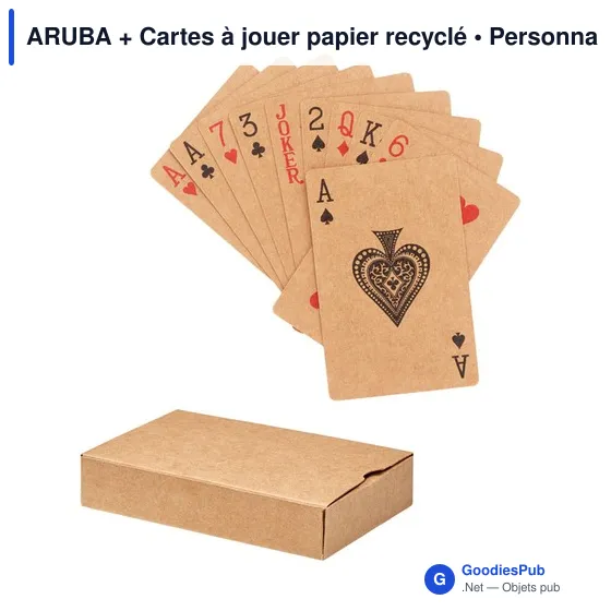 ARUBA + Cartes à jouer papier recyclé - Image 1
