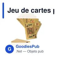 Jeu de cartes personnalisable étanche avec logo - AS Cartes à jouer - Miniature 1