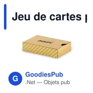 Jeu de cartes personnalisable étanche avec logo - AS Cartes à jouer - Miniature 2