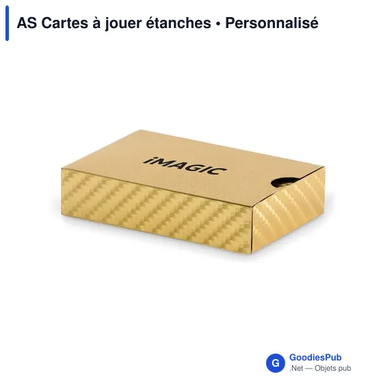 Jeu de cartes personnalisable étanche avec logo - AS Cartes à jouer - Image 2