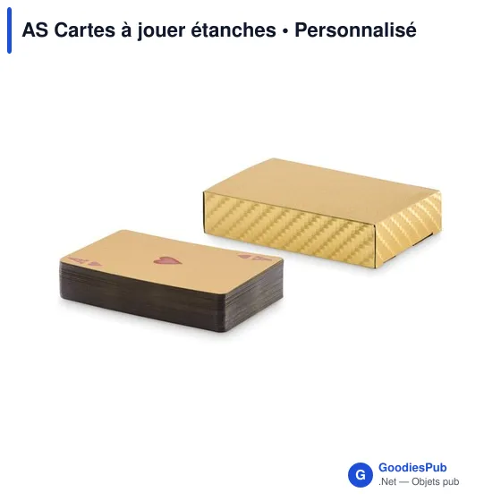 Jeu de cartes personnalisable étanche avec logo - AS Cartes à jouer - Image 6