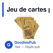 Jeu de cartes personnalisable étanche avec logo - AS Cartes à jouer - Miniature 7
