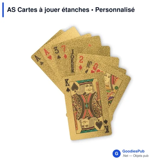 Jeu de cartes personnalisable étanche avec logo - AS Cartes à jouer - Image 7
