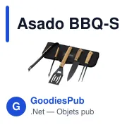 Ensemble de barbecue personnalisable Asado BBQ-Set avec logo - Miniature 1