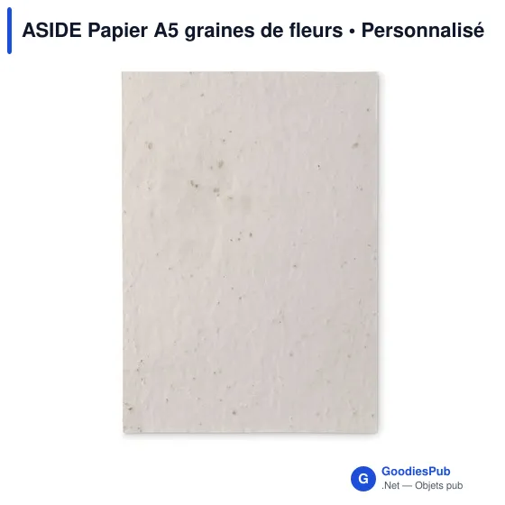 ASIDE Papier A5 graines de fleurs - Image 2