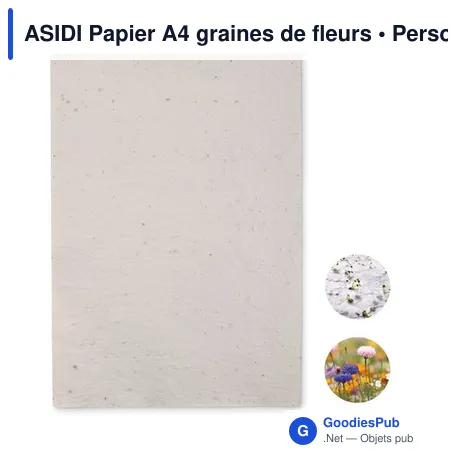ASIDI Papier A4 graines de fleurs