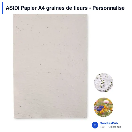 ASIDI Papier A4 graines de fleurs - Image 1