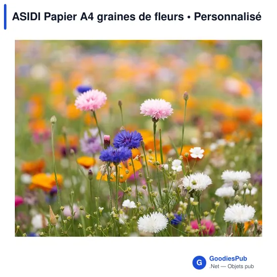 ASIDI Papier A4 graines de fleurs - Image 4