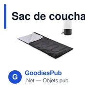Sac de couchage extérieur personnalisable avec logo - ASLEEP - Miniature 1