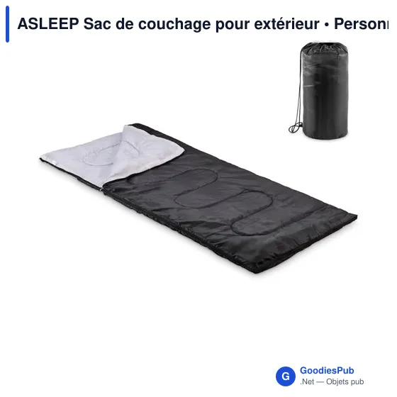 Sac de couchage extérieur personnalisable avec logo - ASLEEP - Image 1