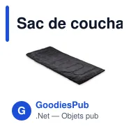 Sac de couchage extérieur personnalisable avec logo - ASLEEP - Miniature 2