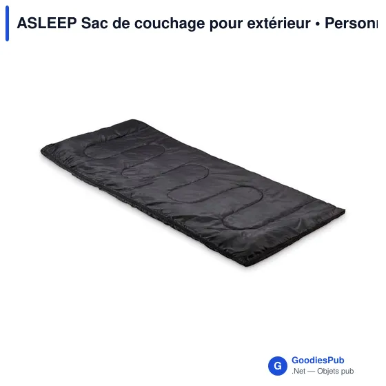 Sac de couchage extérieur personnalisable avec logo - ASLEEP - Image 2