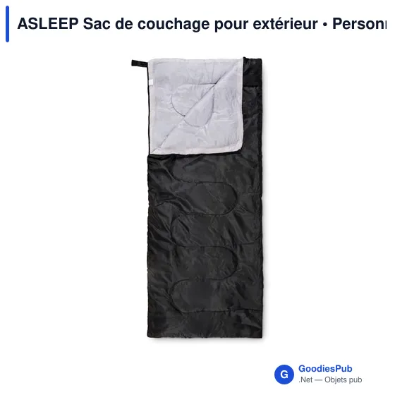 Sac de couchage extérieur personnalisable avec logo - ASLEEP - Image 6