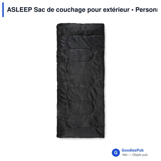 Sac de couchage extérieur personnalisable avec logo - ASLEEP - Image 7
