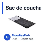 Sac de couchage extérieur personnalisable avec logo - ASLEEP - Miniature 10