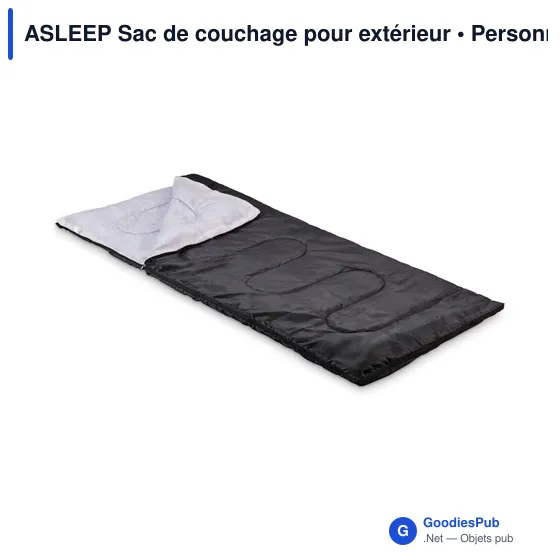 Sac de couchage extérieur personnalisable avec logo - ASLEEP - Image 10