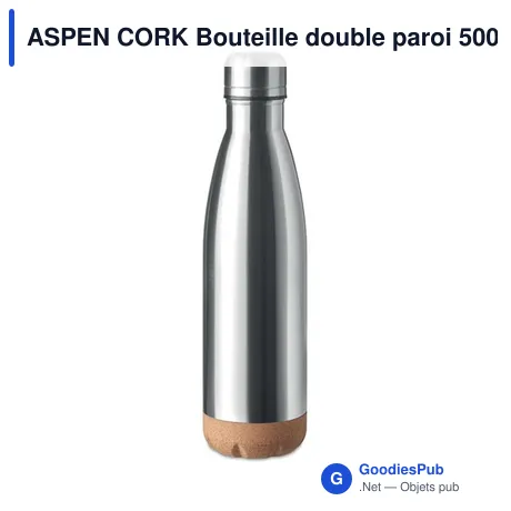 ASPEN CORK Bouteille double paroi 500 ml
