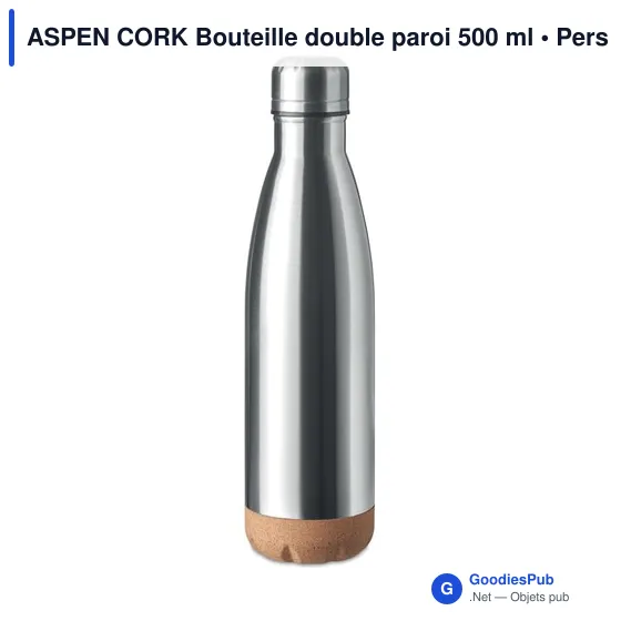 ASPEN CORK Bouteille double paroi 500 ml - Image 1