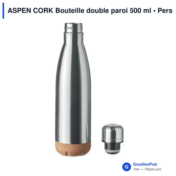 ASPEN CORK Bouteille double paroi 500 ml - Image 2