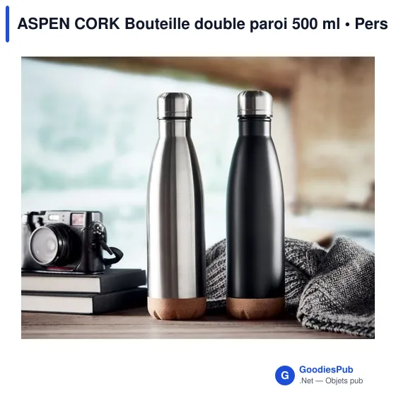 ASPEN CORK Bouteille double paroi 500 ml - Image 3