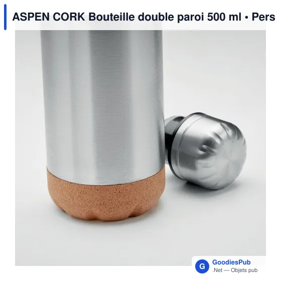 ASPEN CORK Bouteille double paroi 500 ml - Image 4