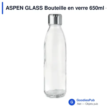ASPEN GLASS Bouteille en verre 650ml
