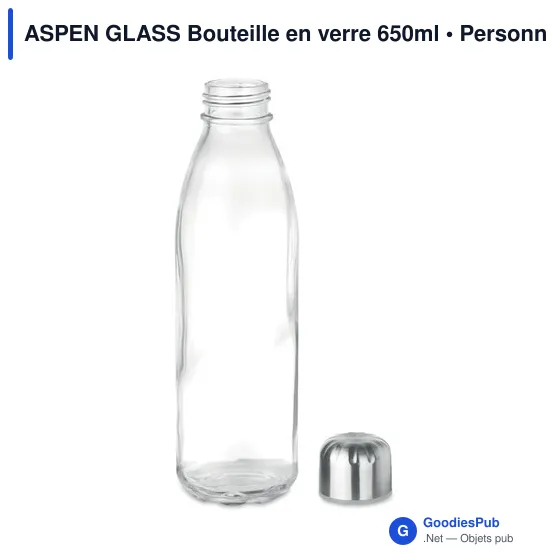 ASPEN GLASS Bouteille en verre 650ml - Image 2