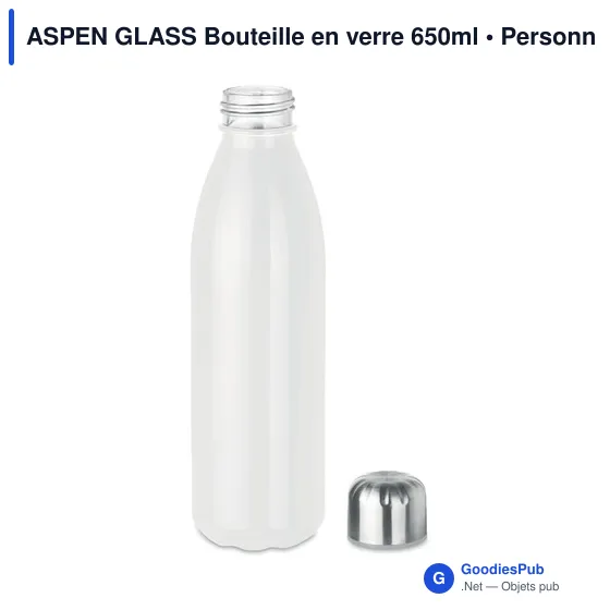 ASPEN GLASS Bouteille en verre 650ml - Image 12