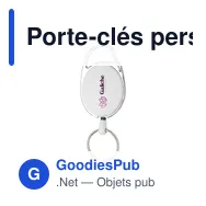 Porte-clés personnalisable Aspen RollerClip avec logo - Miniature 4