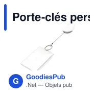 Porte-clés personnalisable Aspen RollerClip avec logo - Miniature 5