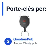 Porte-clés personnalisable Aspen RollerClip avec logo - Miniature 7