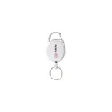 Variante blanc - Porte-clés personnalisable Aspen RollerClip avec logo