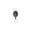 Variante noir - Porte-clés personnalisable Aspen RollerClip avec logo