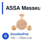 ASSA Masseur à main en bois - Miniature 2