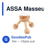ASSA Masseur à main en bois - Miniature 4