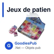 Jeux de patience personnalisables avec logo - Assortiment de 24 jeux Leslie - Miniature 1
