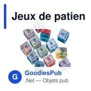 Jeux de patience personnalisables avec logo - Assortiment de 24 jeux Leslie - Miniature 3