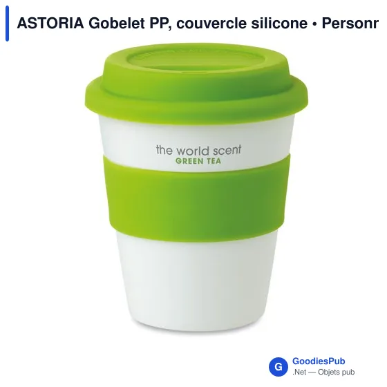 ASTORIA Gobelet PP, couvercle silicone - Image 3