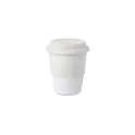 Variante blanc - ASTORIA Gobelet PP, couvercle silicone